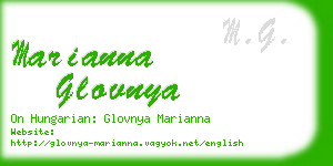marianna glovnya business card